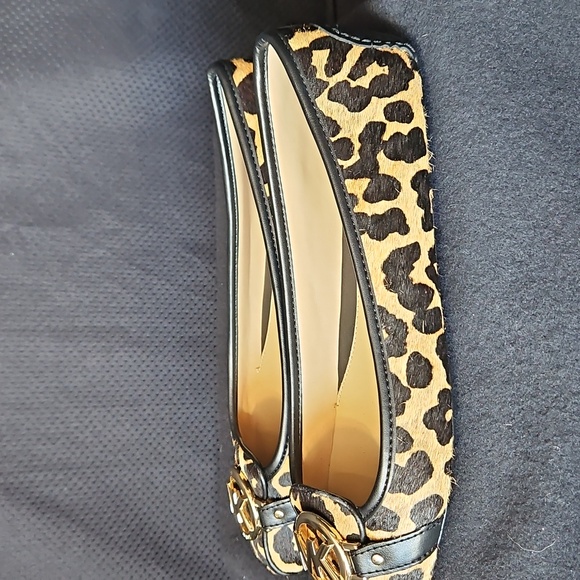 Michael Kors Leopard Calf Hair Flats New - Picture 4 of 8